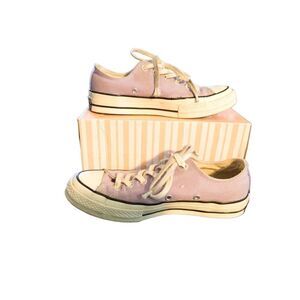 Converse Chucks 70 OX Recycled Canvas Lavender Sneakers, Unisex Mens 5 Womens 7.